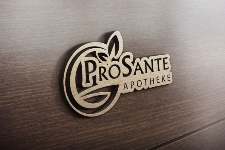 ProSante Apotheke Logo in Holzoptik
